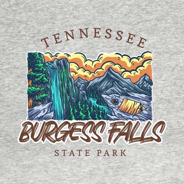 BURGESS FALLS STATE PARK TENNESSEE T-SHIRT by Cult Classics